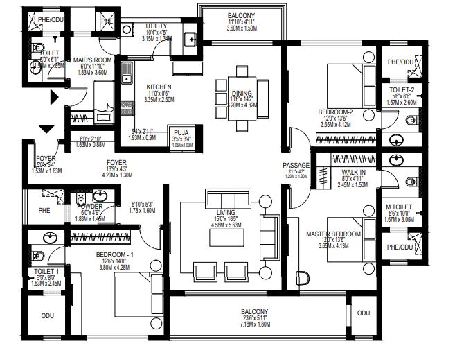 Pavani Mirabilia Floor plan